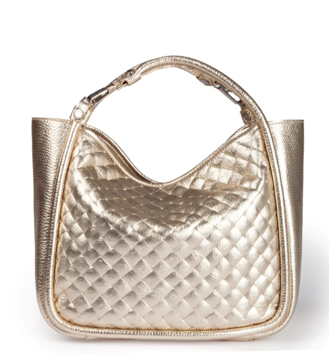BORSA pelle platino