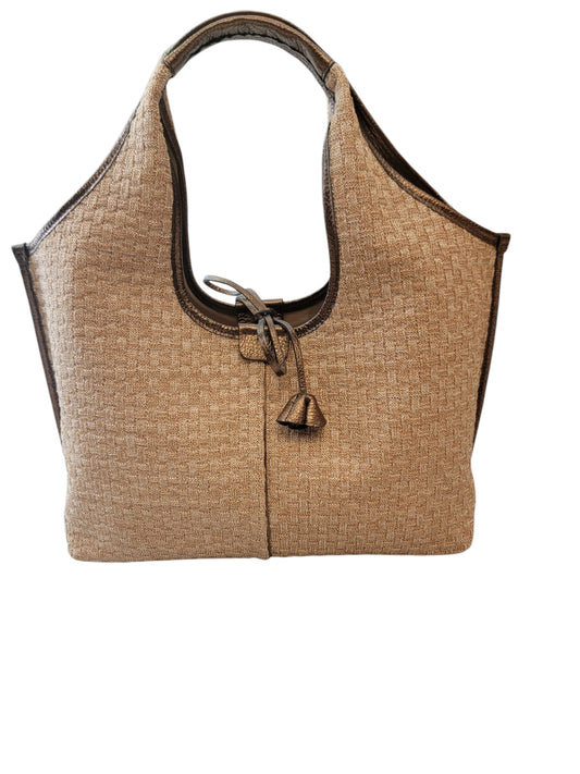 BORSA  tessuto effetto rafia