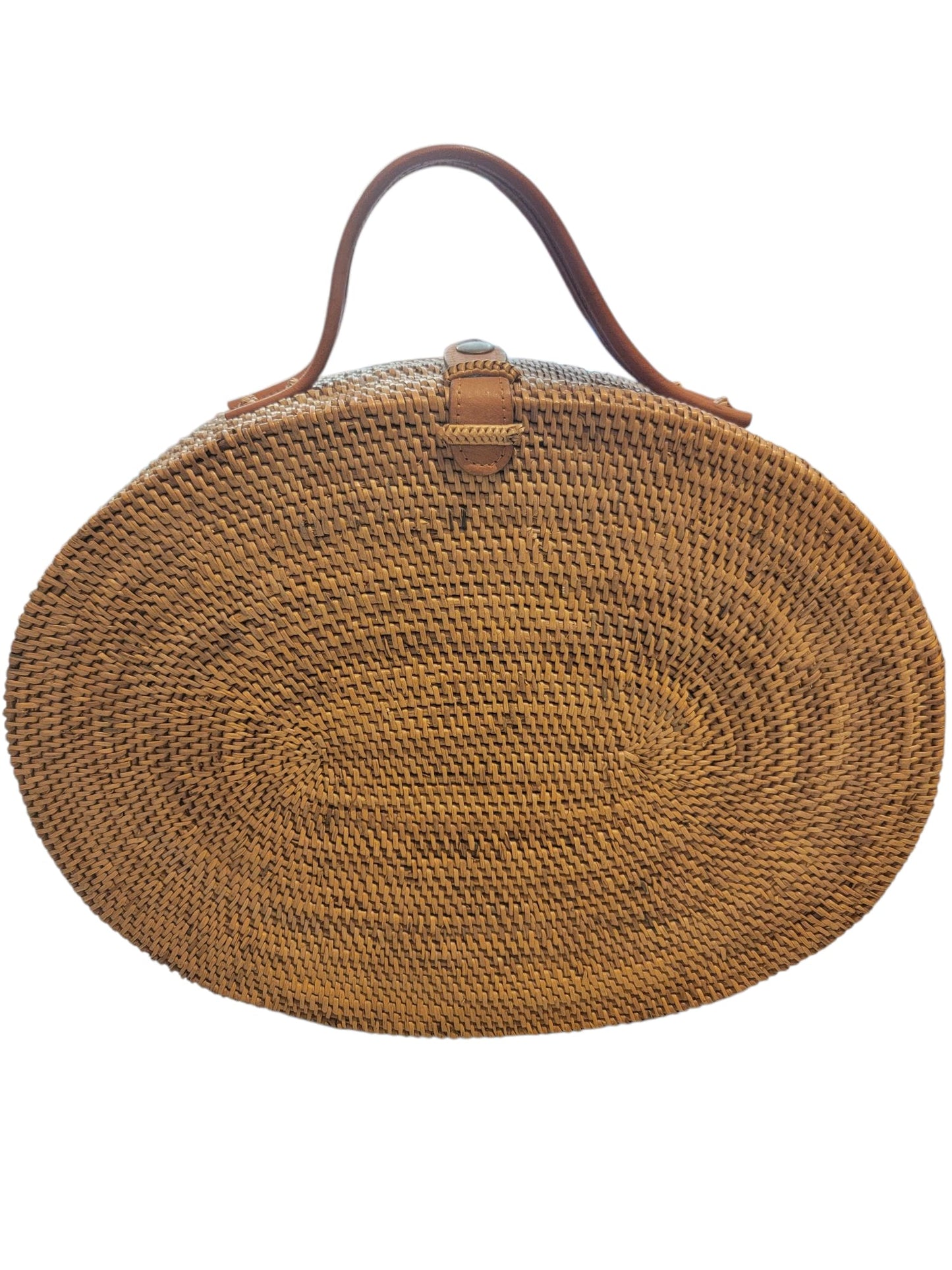 borsa in rattan ,ovale grande