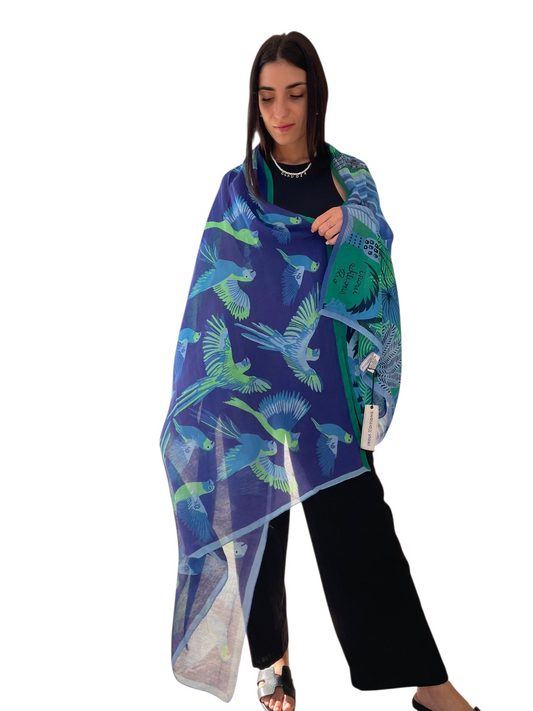 Foulard Rio blu