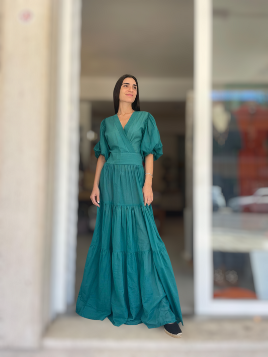 Abito lungo verde